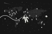 A map of the world showing the location of the production labs.